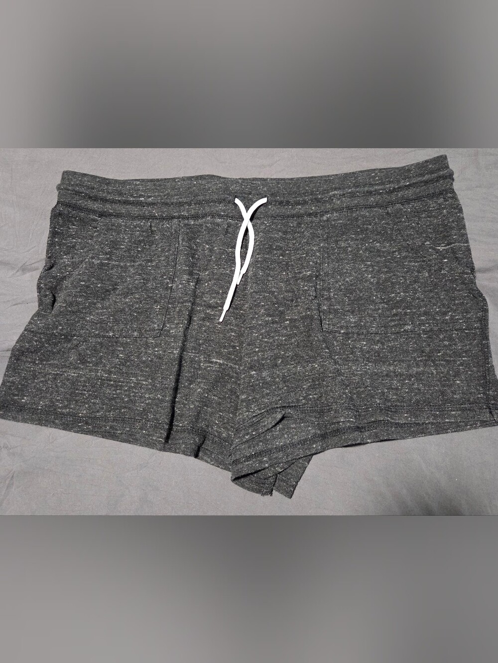 Athletic Works Charcoal Heather Drawstring Athletic Shorts